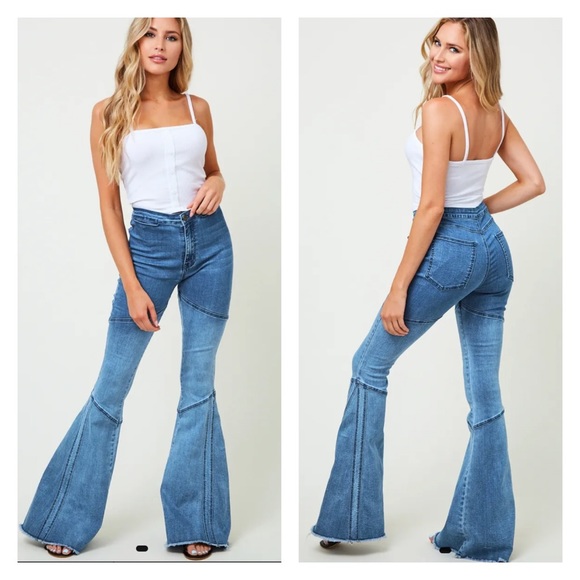 Ombré Super Flare Denim - Picture 2 of 2